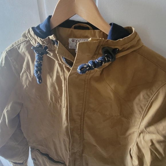 Original Penguin Mustard Brown Colored Anorak Style Jacket Women's Size Small - Picture 4 of 8